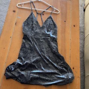 Oh La Loft grey velvet mini $30